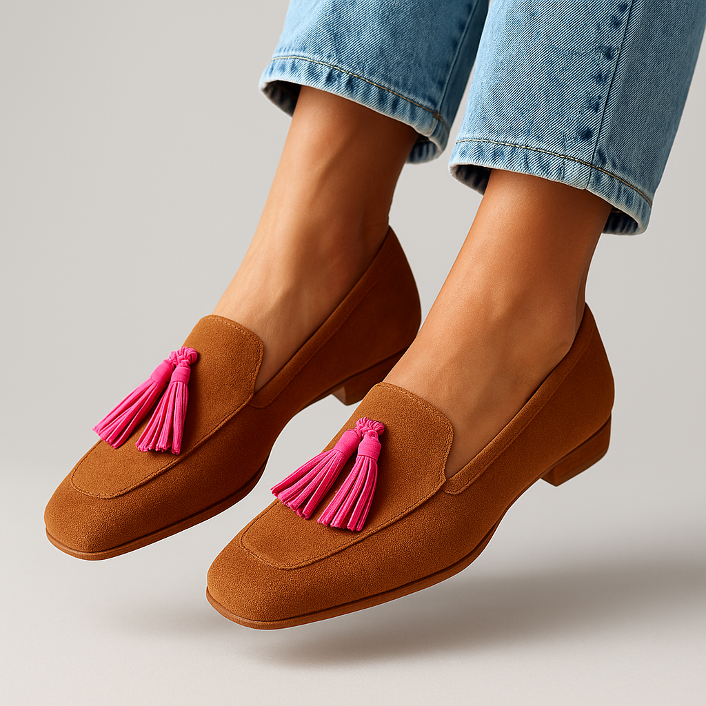 Rosa | Mocassins en Suède