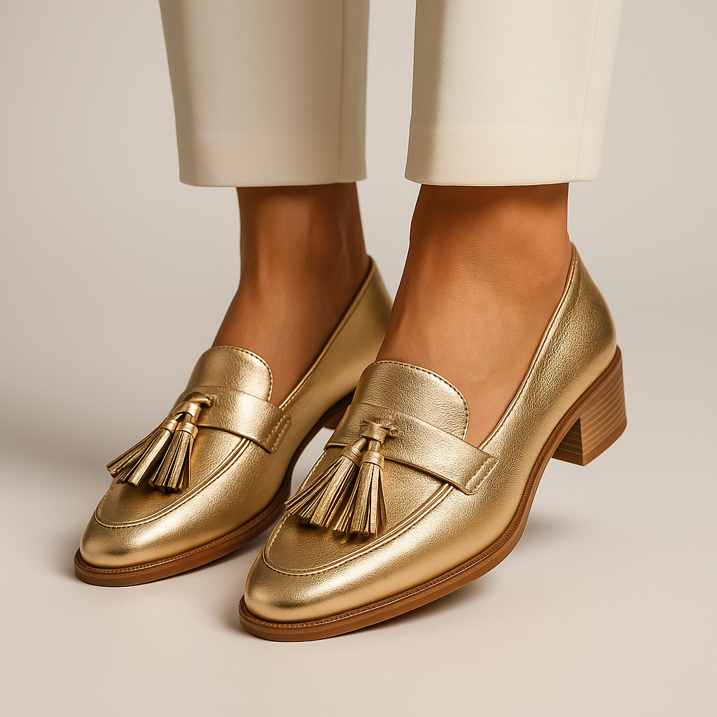 Celeste | Mocassins Or