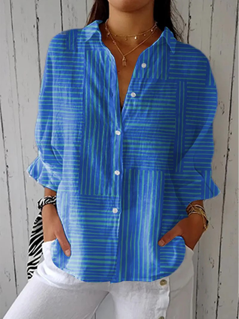Blouse Rose avec Fleurs Élégantes