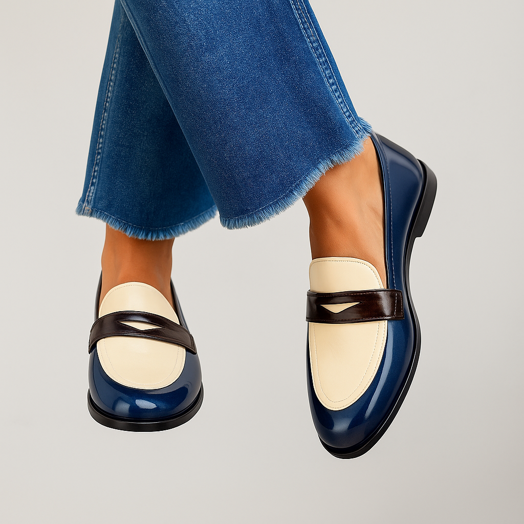 Claudia | Mocassins à Contraste