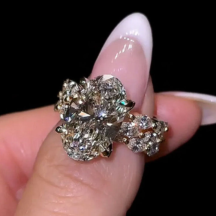 Soukaina™ | Ensemble de fiançailles 3 pièces ovale marquise