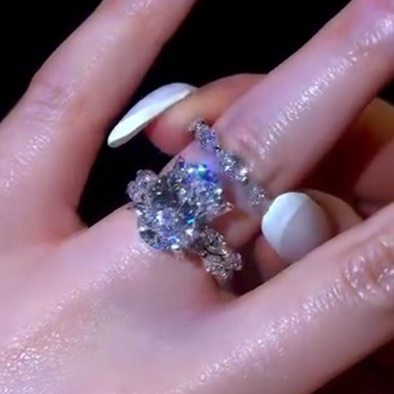 Soukaina™ | Ensemble de fiançailles 3 pièces ovale marquise