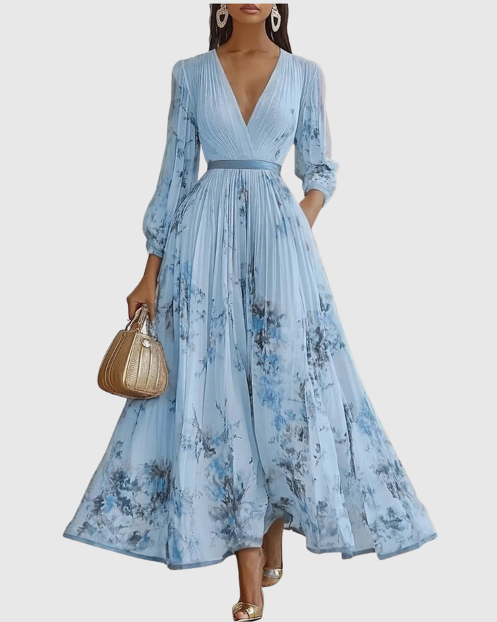 Rowella | Élégante Robe Maxi Plissée