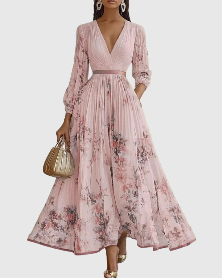 Rowella | Élégante Robe Maxi Plissée
