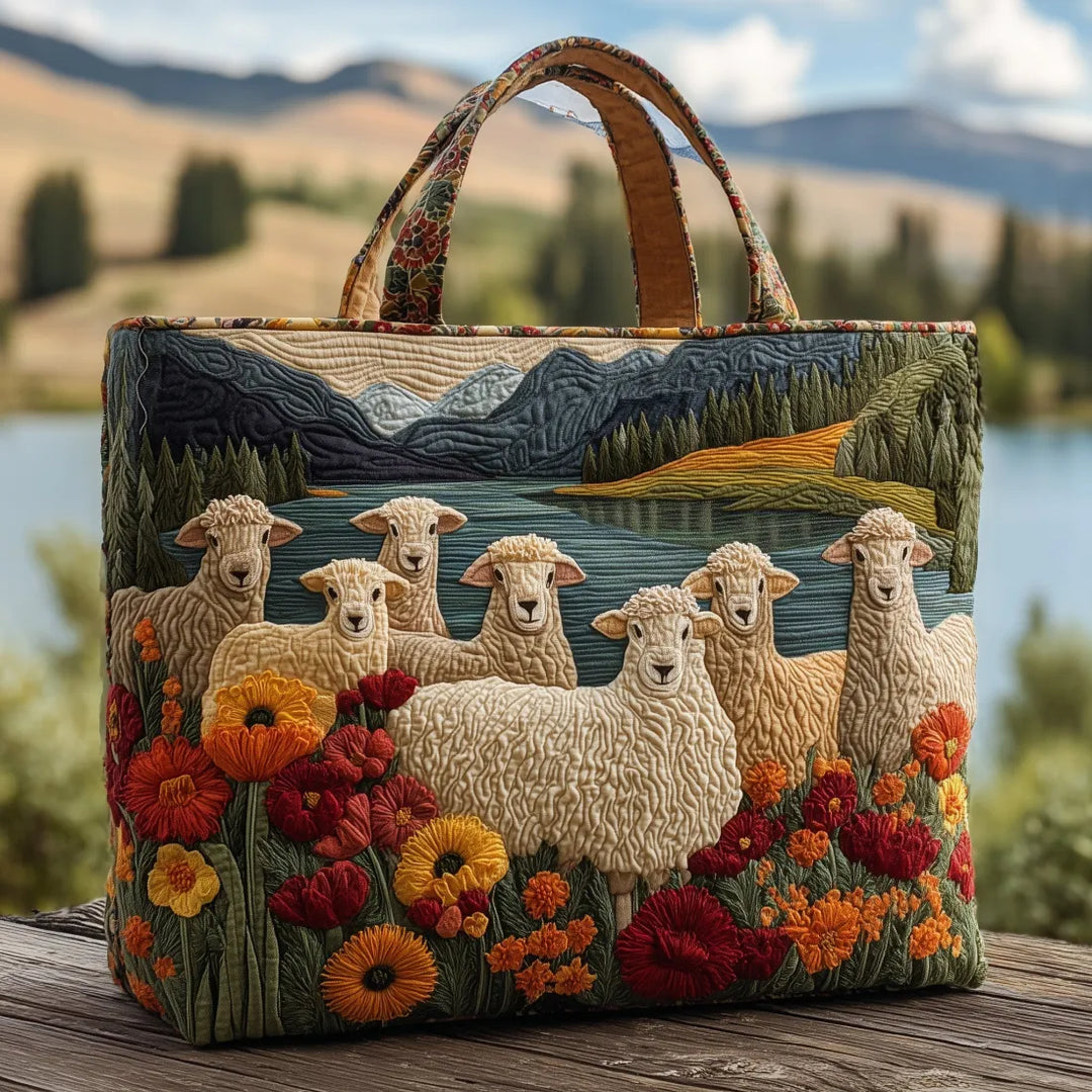Sac Artisanal Moutons dans le Lac