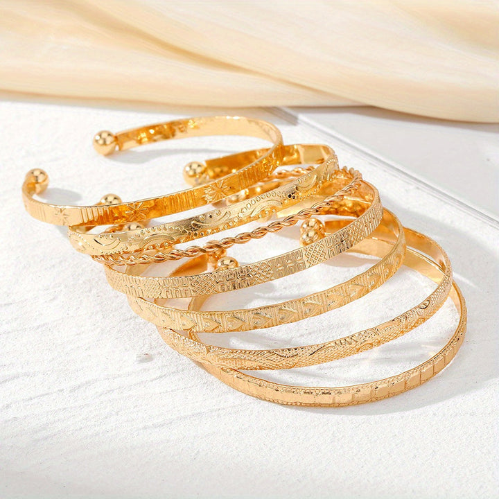 Dahliana™ | Ensemble de bracelets boho dorés