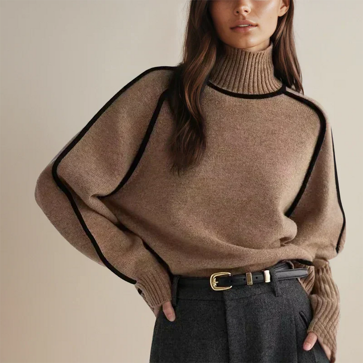 Amanda™ | Pull col roulé élégant avec une classe intemporelle