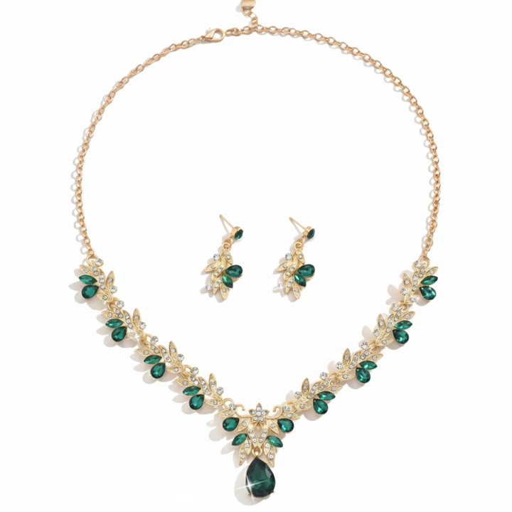 Héritage Étincelant™ | Parure collier + boucles d’oreilles