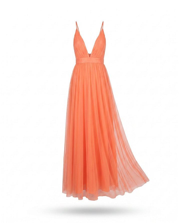 Robe dégradée corail