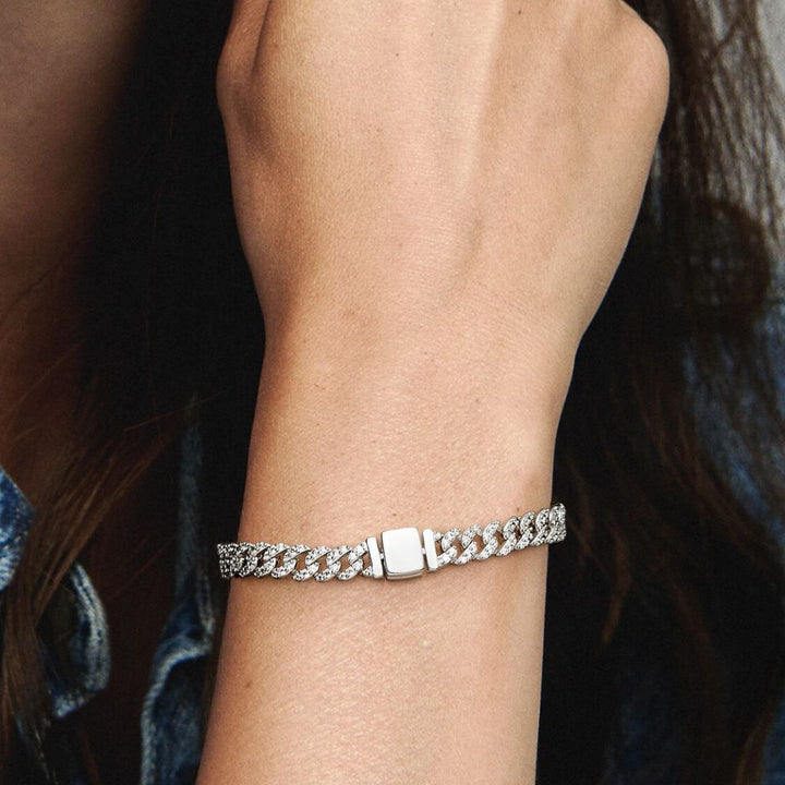 Jessenia™ | Bracelet cubain pavé d’or