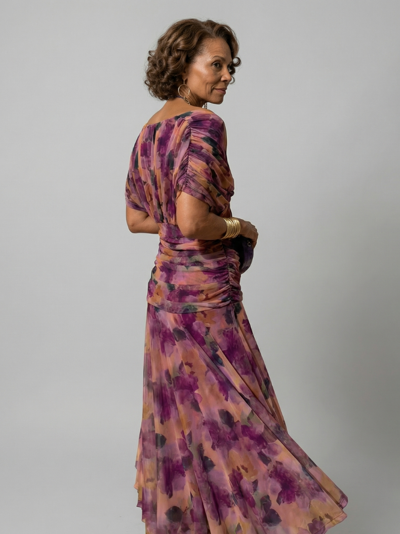 Calen | Robes Midi Fluides Off-Shoulder