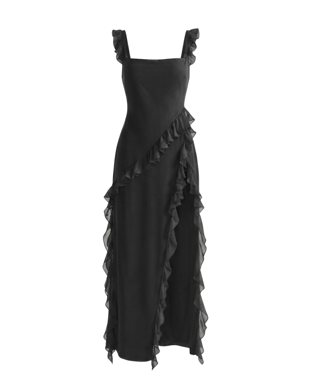 Robe Maxi à Fente Volante