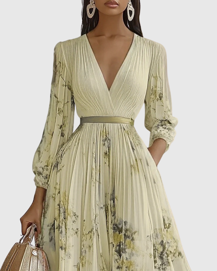 Rowella | Élégante Robe Maxi Plissée