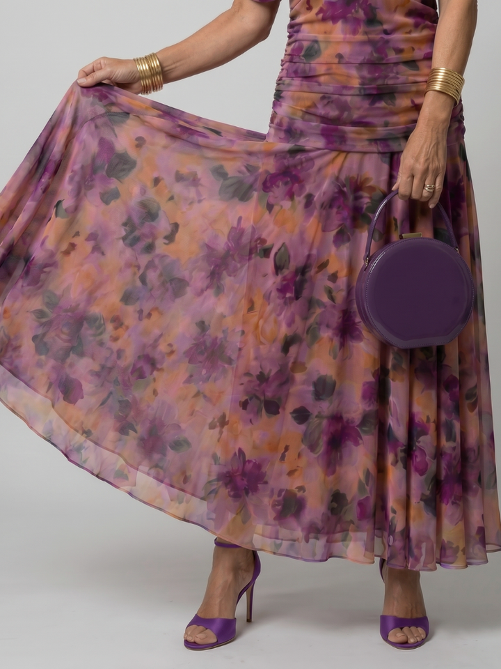 Calen | Robe Midi Fluide avec Décolleté Bardot