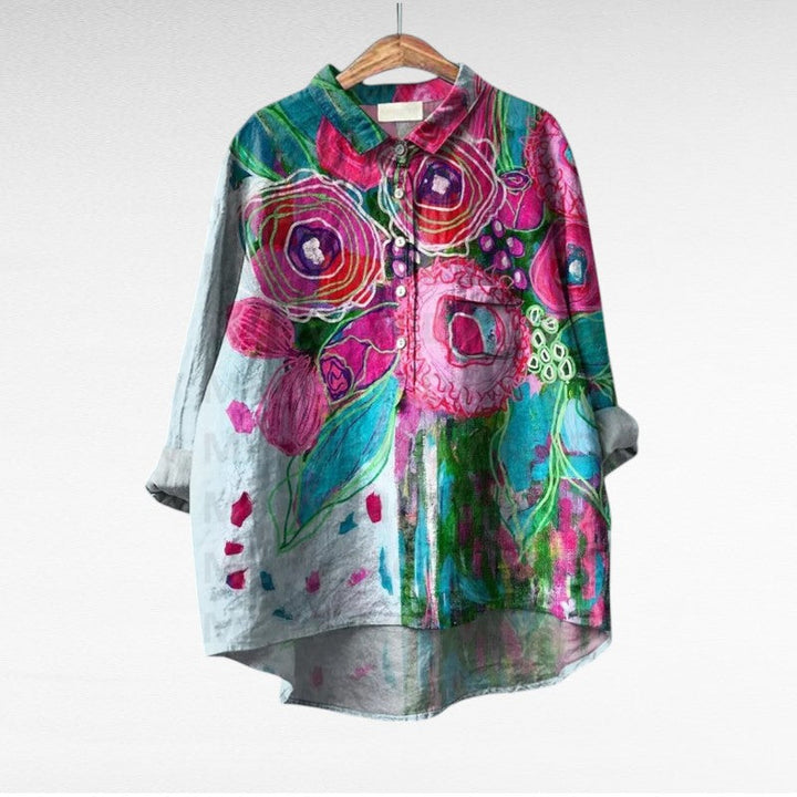 Esmée™ | Blouse florale artistique