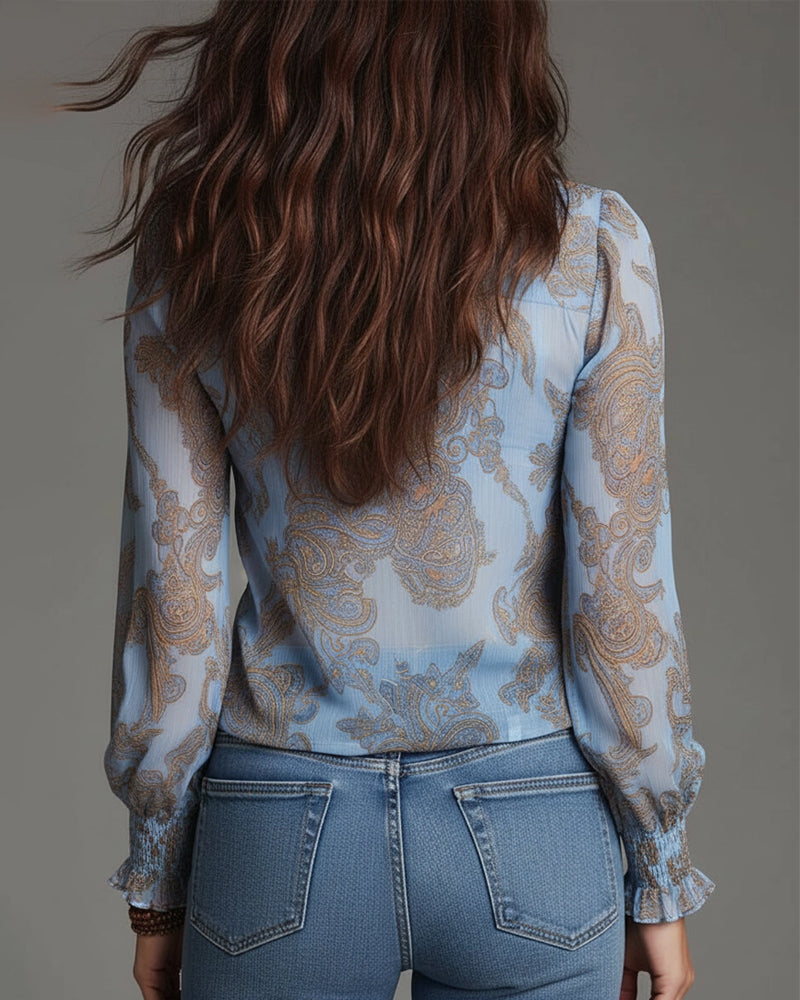LA KIM - BLOUSE À 1/2 ZIP
