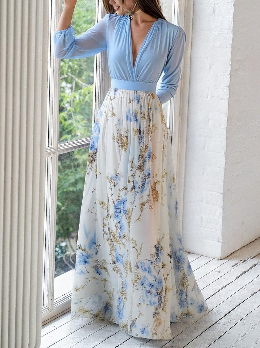 Pénélope | Robe longue à fleurs