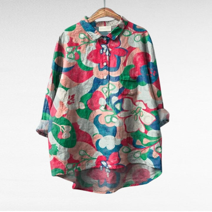 Esmée™ | Blouse florale artistique