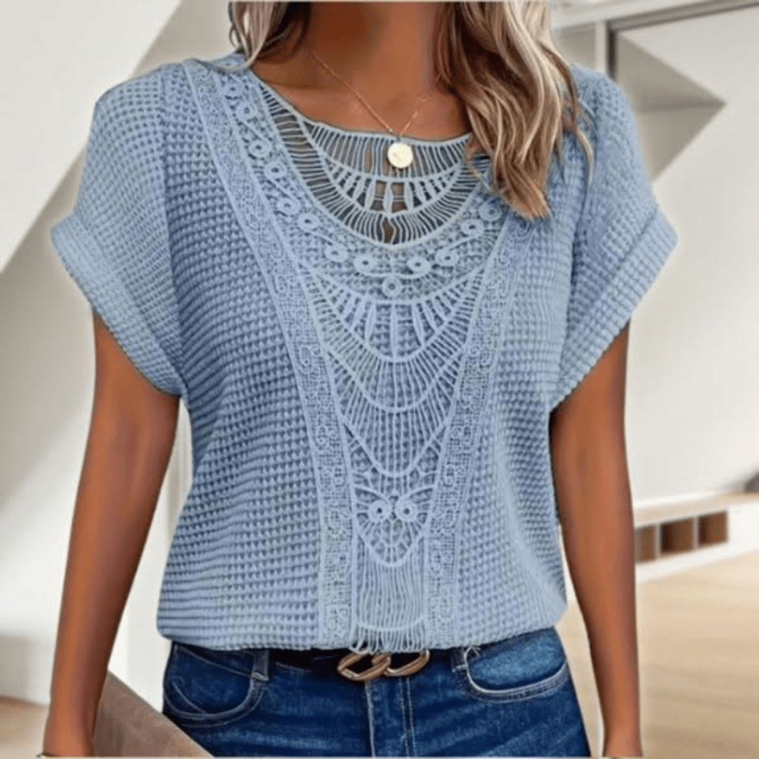 Esmie™ | Top bohème chic ajouré