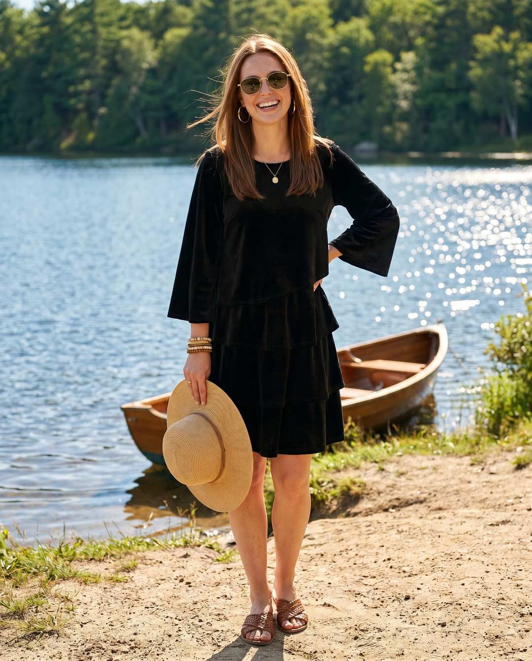Robe à volants légers