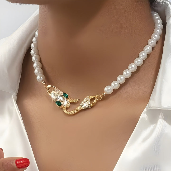 Aline™ | Collier serpent de perles