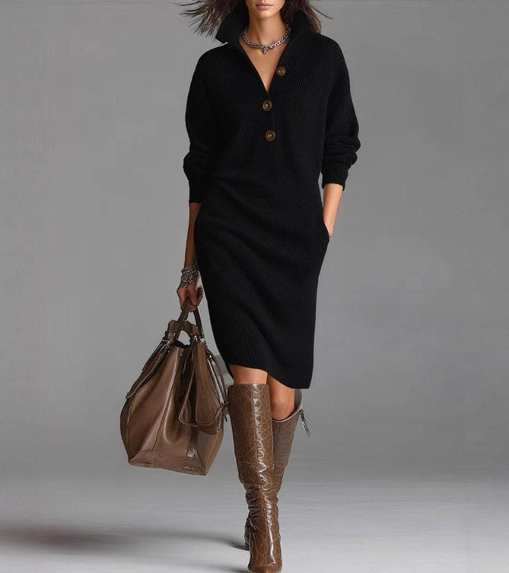 Diane™ | Robe d'hiver élégante à boutons