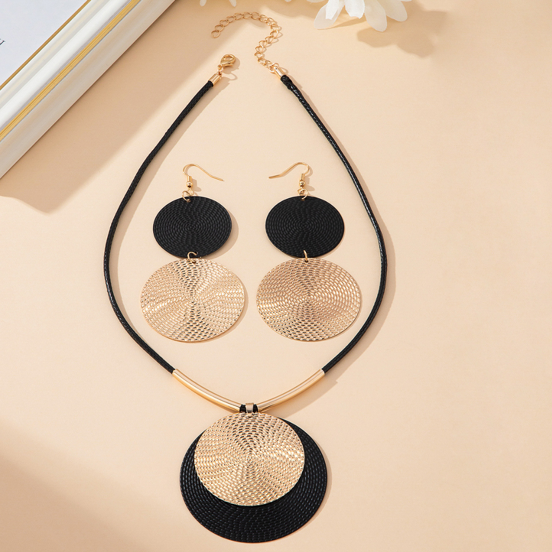 Nathalie™ | Parure médaillons chic