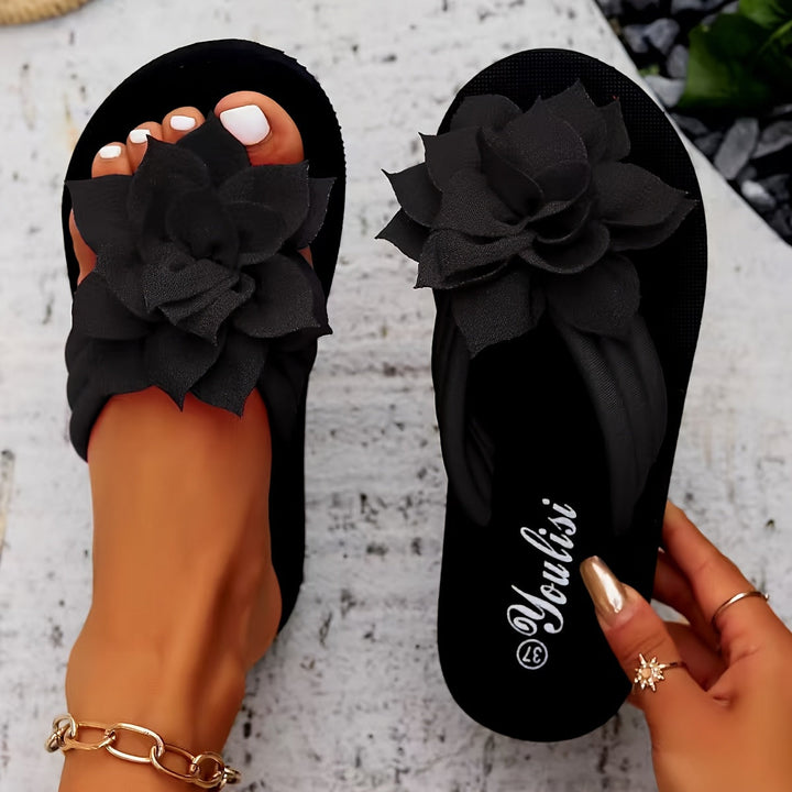Sandales Élégantes avec Fleurs