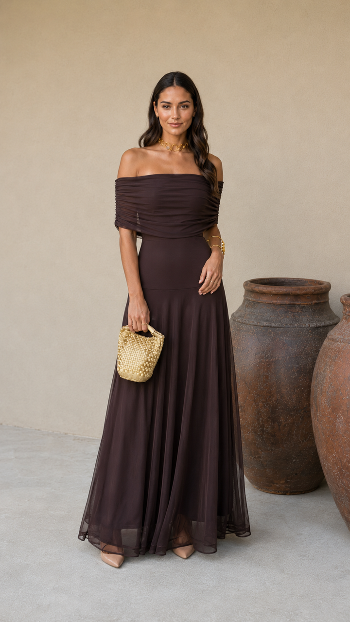 Robe Toledo en couleur marron