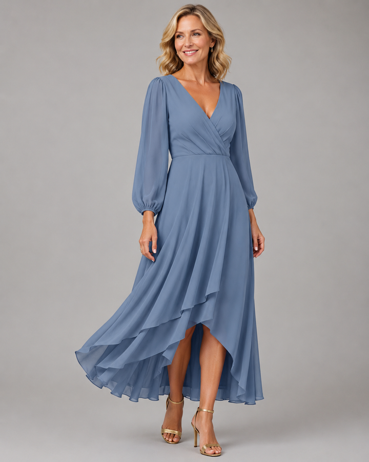 Mia™ | Robe longue élégante à décolleté en V