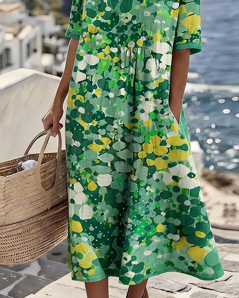 Fleuré - Robe Midi Imprimée