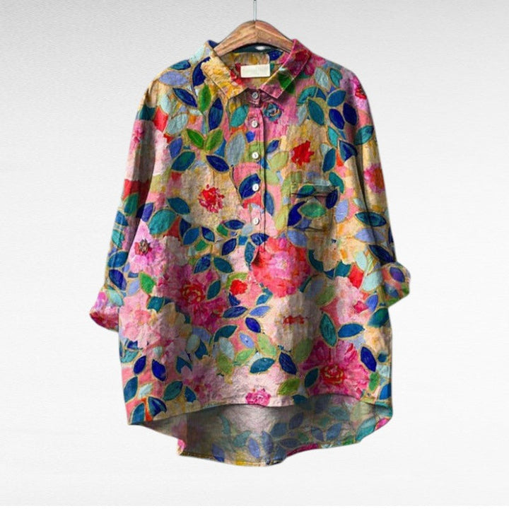 Séraphine™ | Blouse florale artistique
