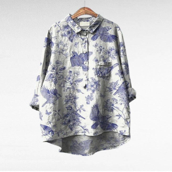 Séraphine™ | Blouse florale artistique