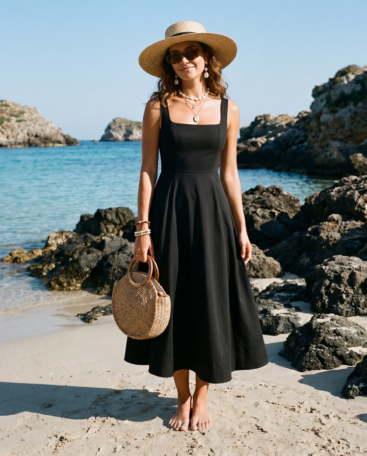 Robe à Cadre Aiguisé