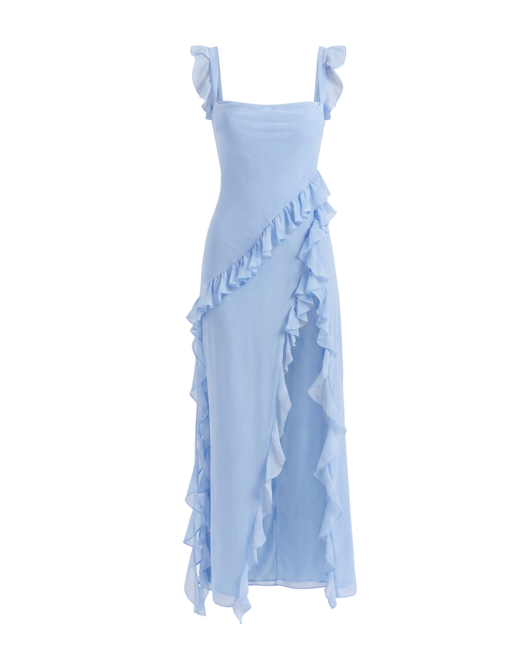 Robe Maxi à Fente Volante