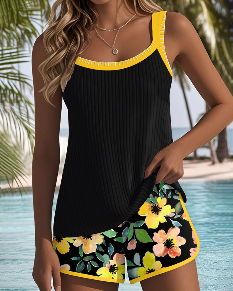 Laluna® | Ensemble Tankini Élégant à Deux Pièces