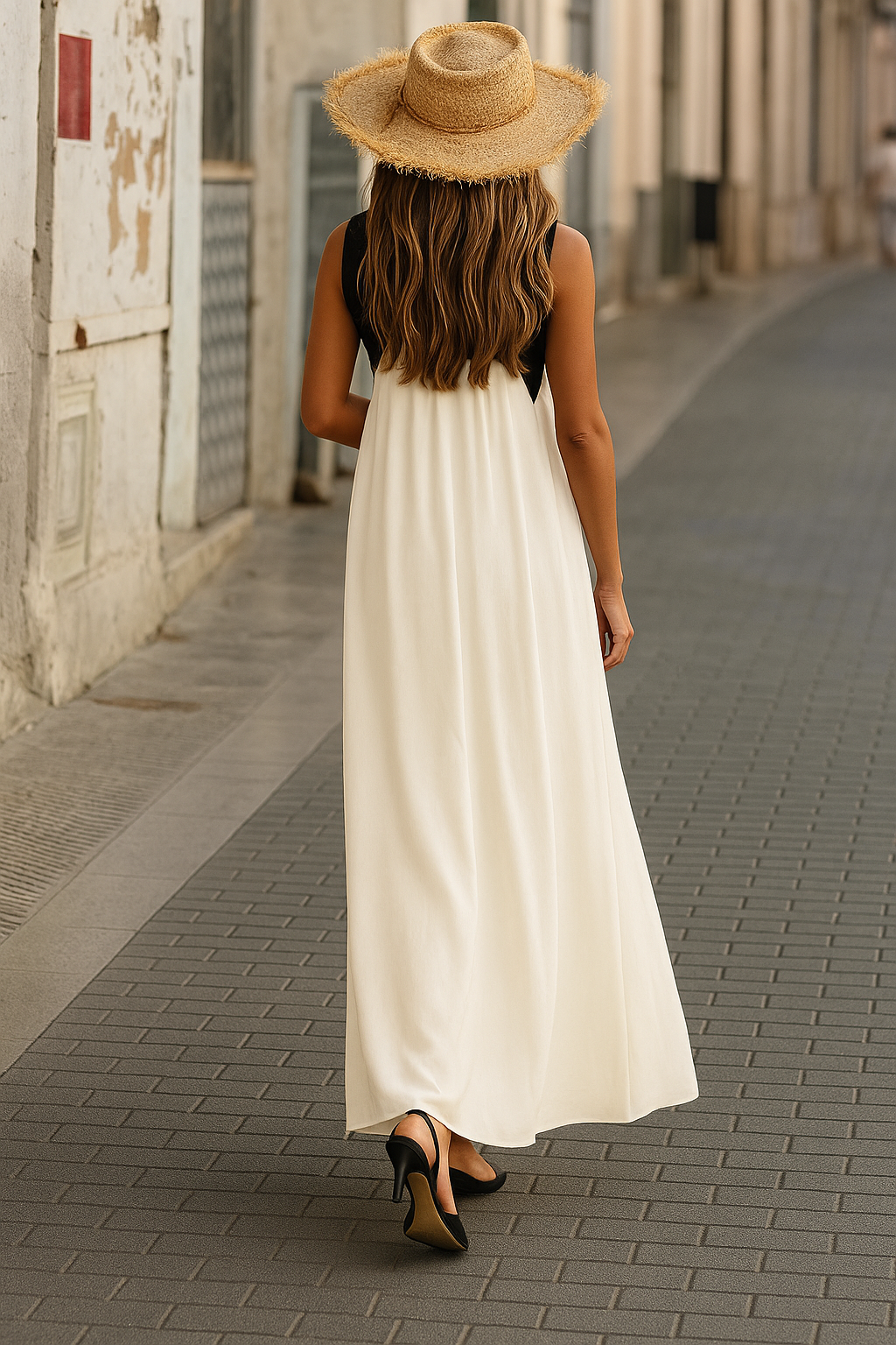 Brenda - Robe élégante à décolleté croisé