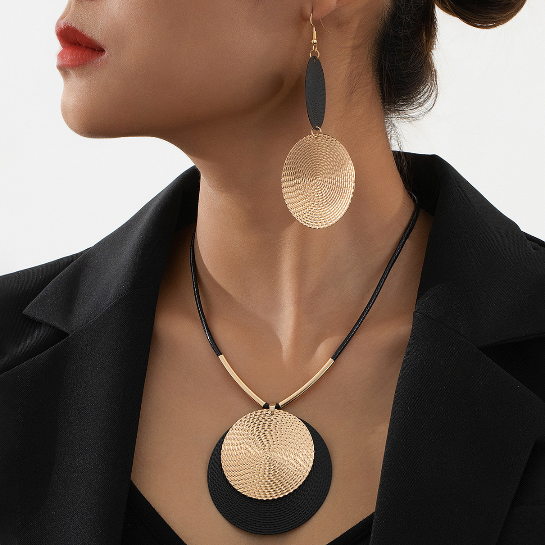 Nathalie™ | Parure médaillons chic