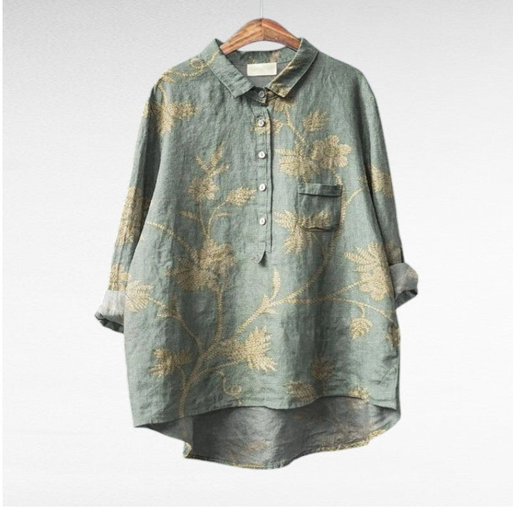 Séraphine™ | Blouse florale artistique