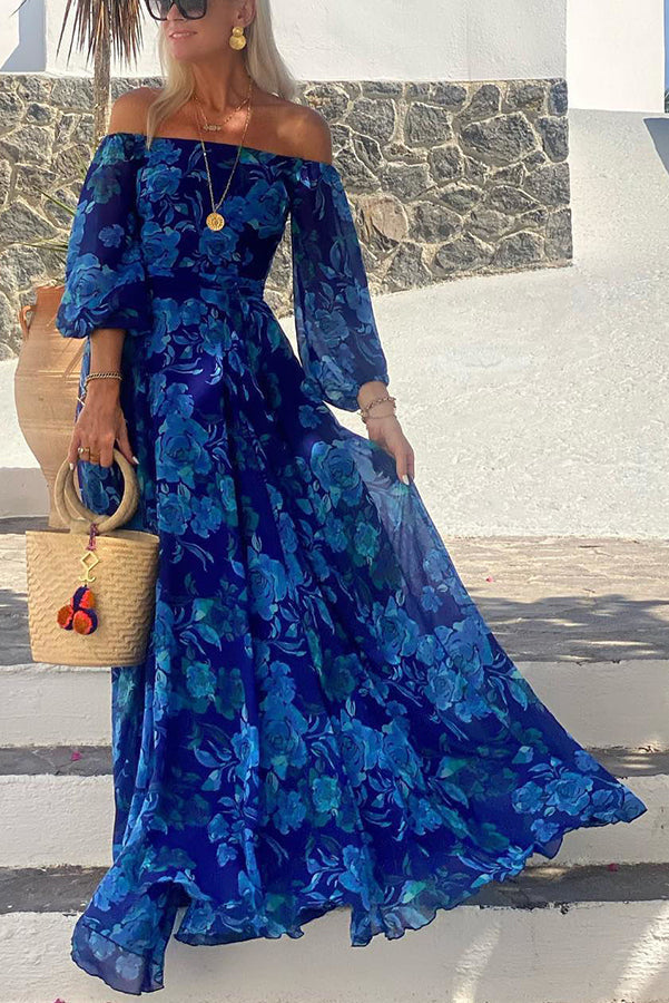 Luna | Robe longue à imprimé floral