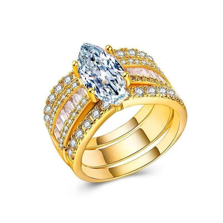 Veerle™ | Ensemble de bagues de fiançailles 3 pièces