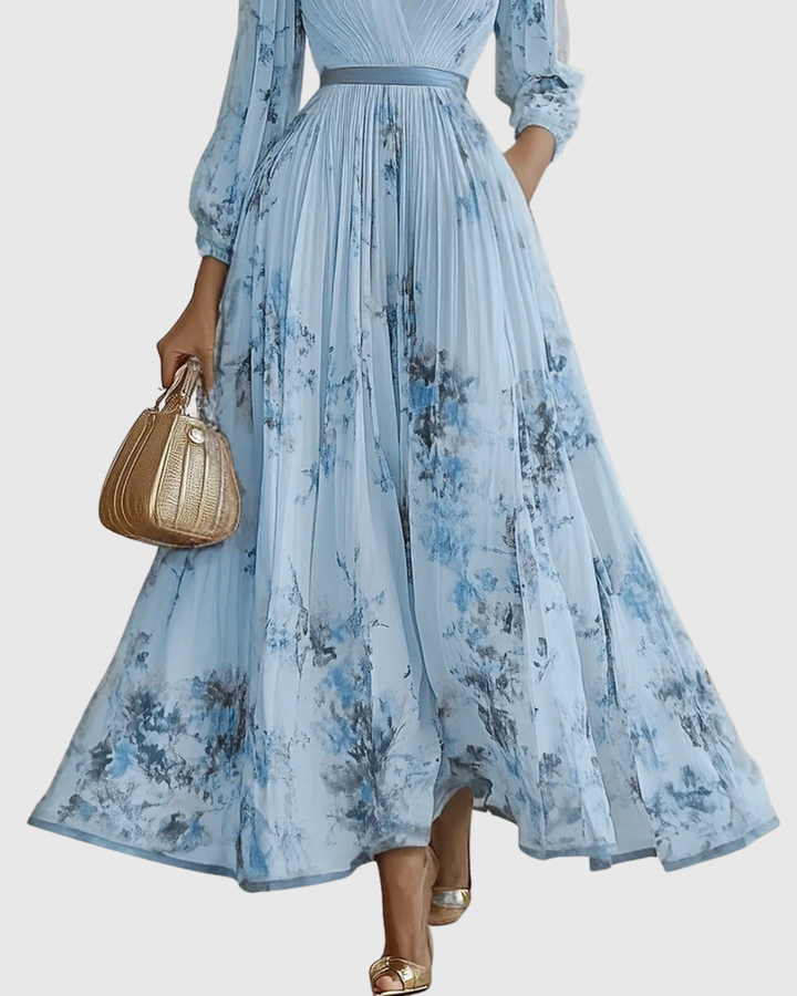 Rowella | Élégante Robe Maxi Plissée