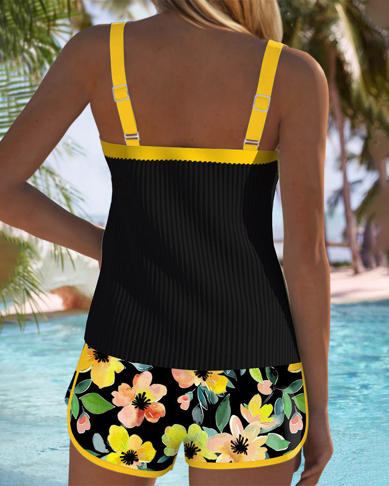 Laluna® | Ensemble Tankini Élégant à Deux Pièces