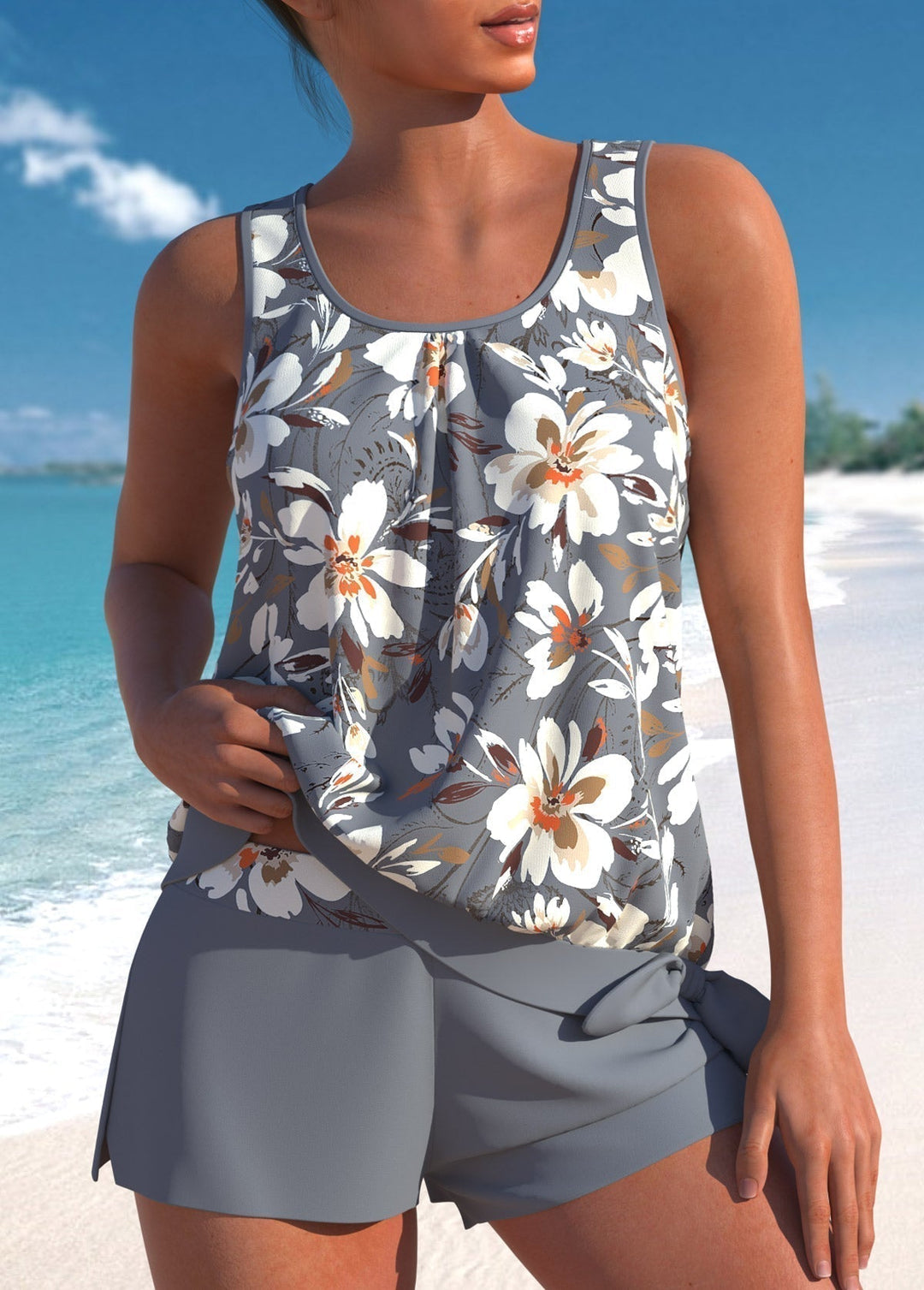 Helena™ | Ensemble de tankini floral élégant pour femme