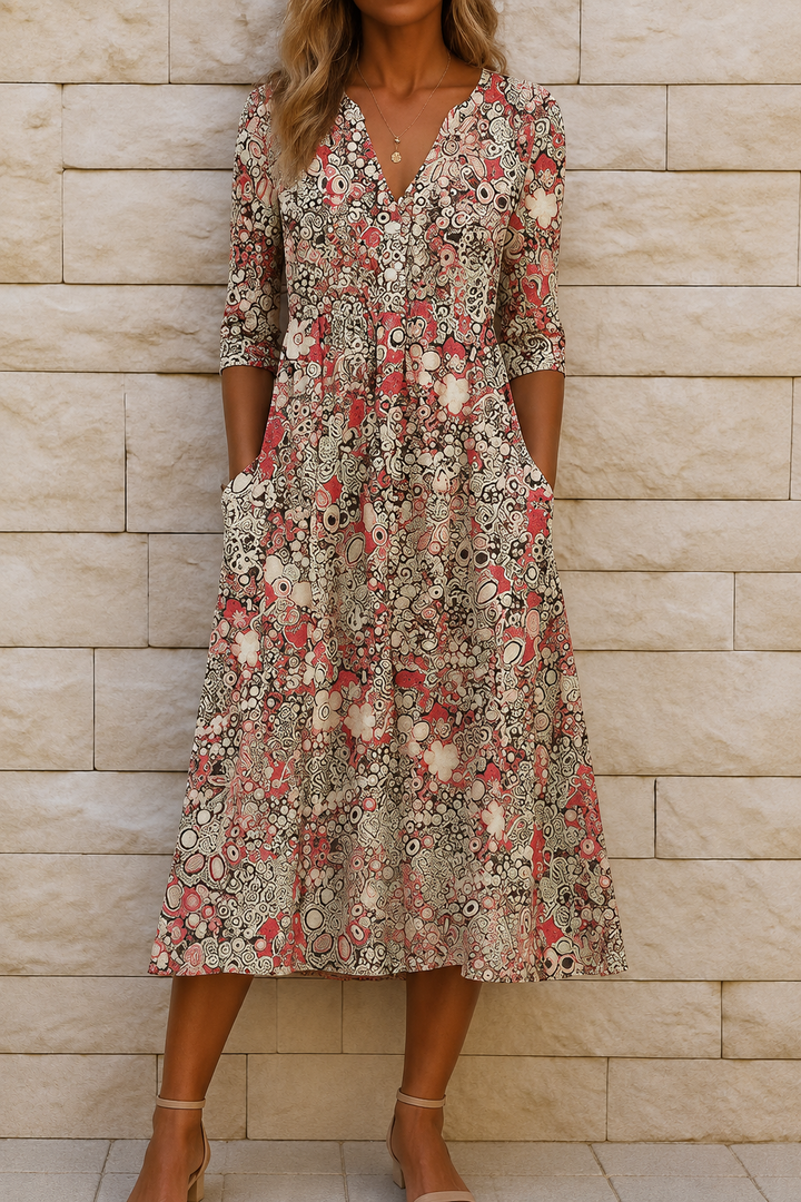Harlow | Robe élégante à encolure en V