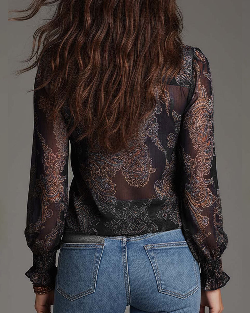 LA KIM - BLOUSE À 1/2 ZIP
