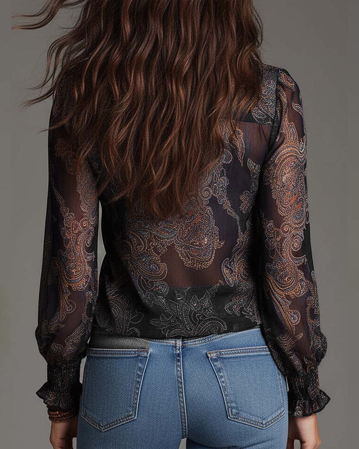 LA KIM - BLOUSE À 1/2 ZIP