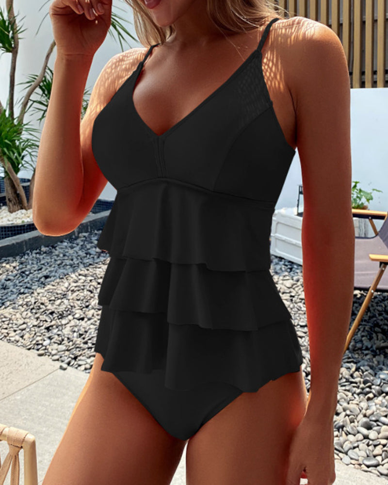 Lia - Maillot de Bain Élégant avec Plis Stylés