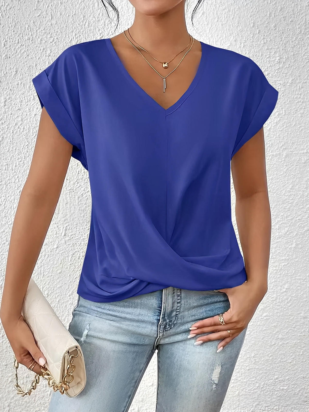 Gemma™ | Haut fluide drapé