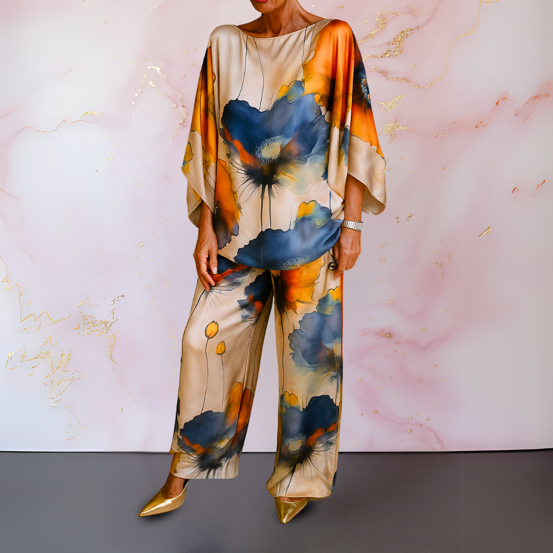 Maelora | Ensemble en satin de deux pièces